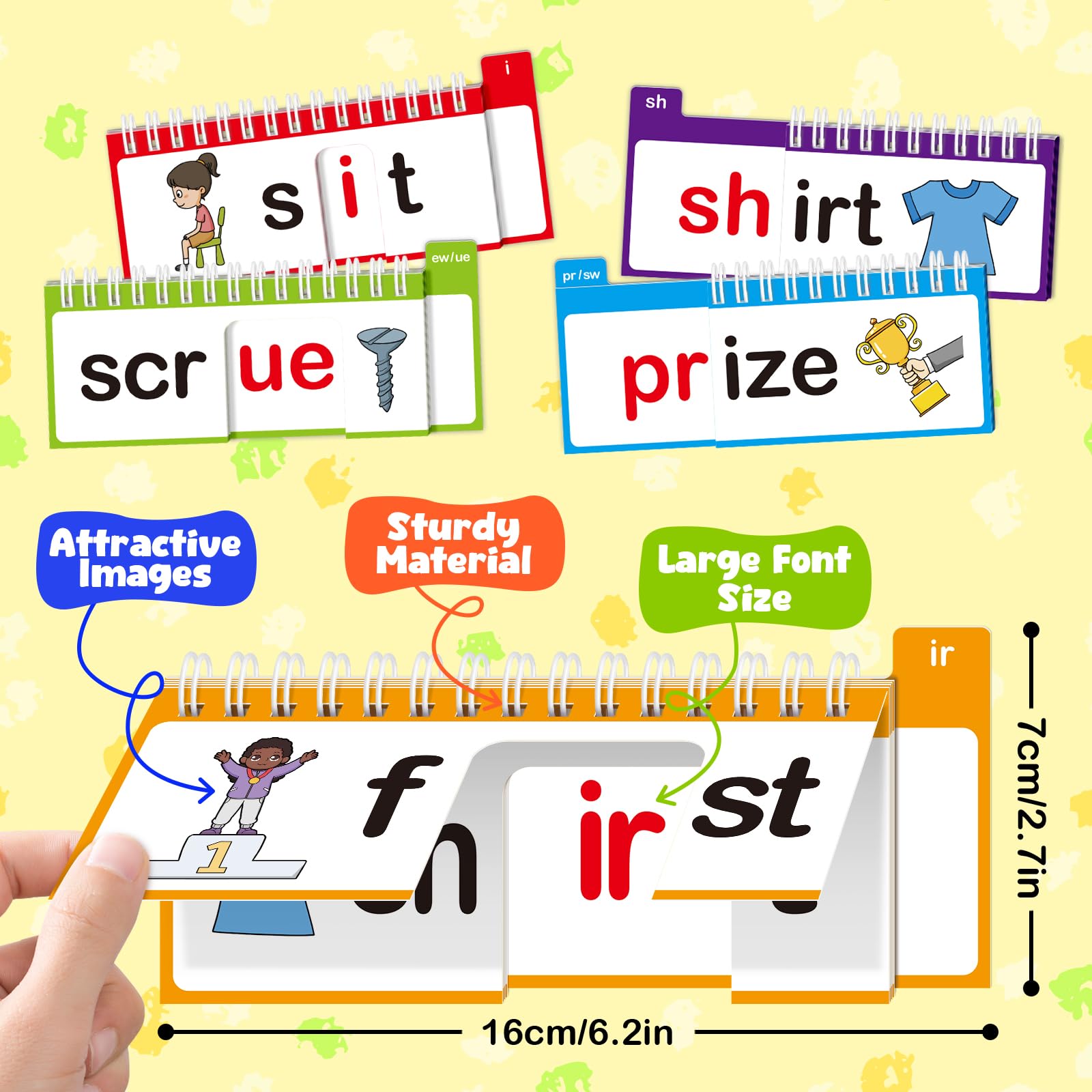 Edulok phonics flash cards focusing on beginning blends to support decoding
