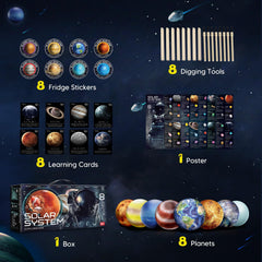 EDUMAN Gemstone Dig Kit dig map helps keep exploration organized