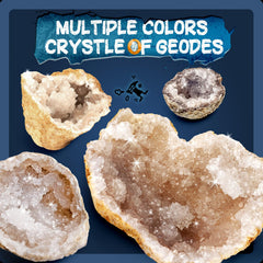 EDUMAN real geode crystal inside for natural formation study