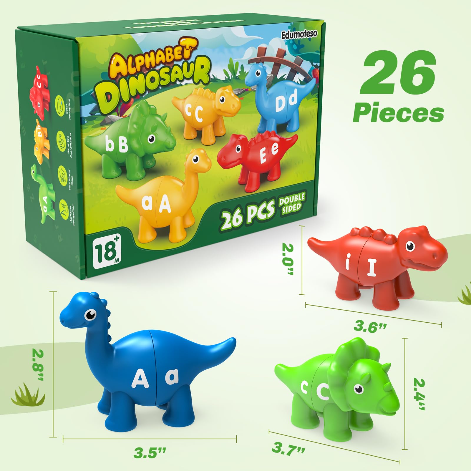 Edumoteso dinosaur set is a thoughtful gift promoting early learning