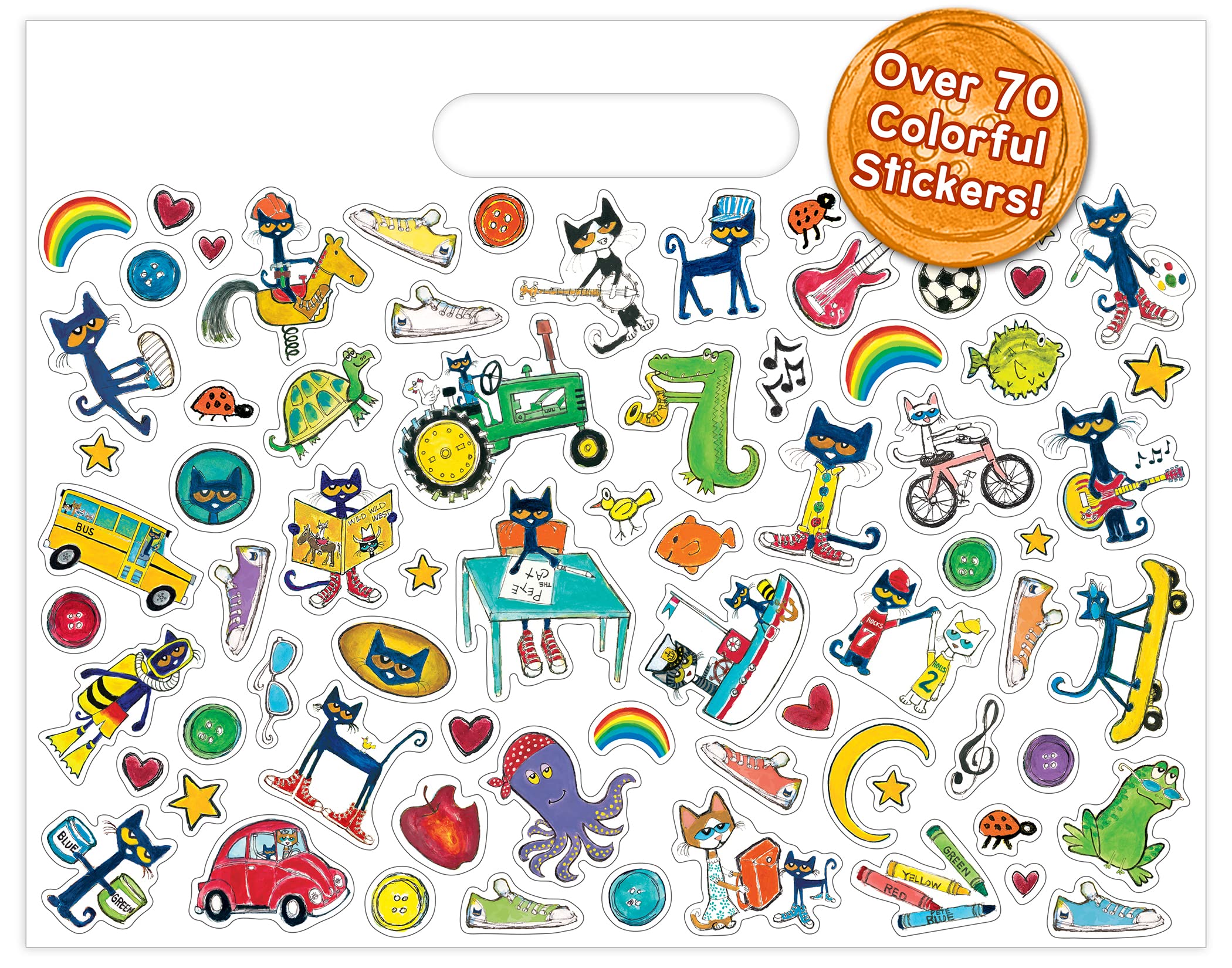 Edupress Pete the Cat activity pad includes over 70 stickers to boost engagement