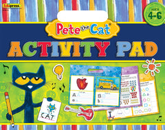 Edupress Pete the Cat Activity Pad front cover shows kid-friendly learning design