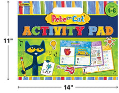 Edupress Pete the Cat activity pad measures 14 by 11 inches