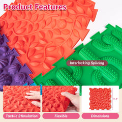 Edusense sensory mat bright colors to aid visual recognition during play