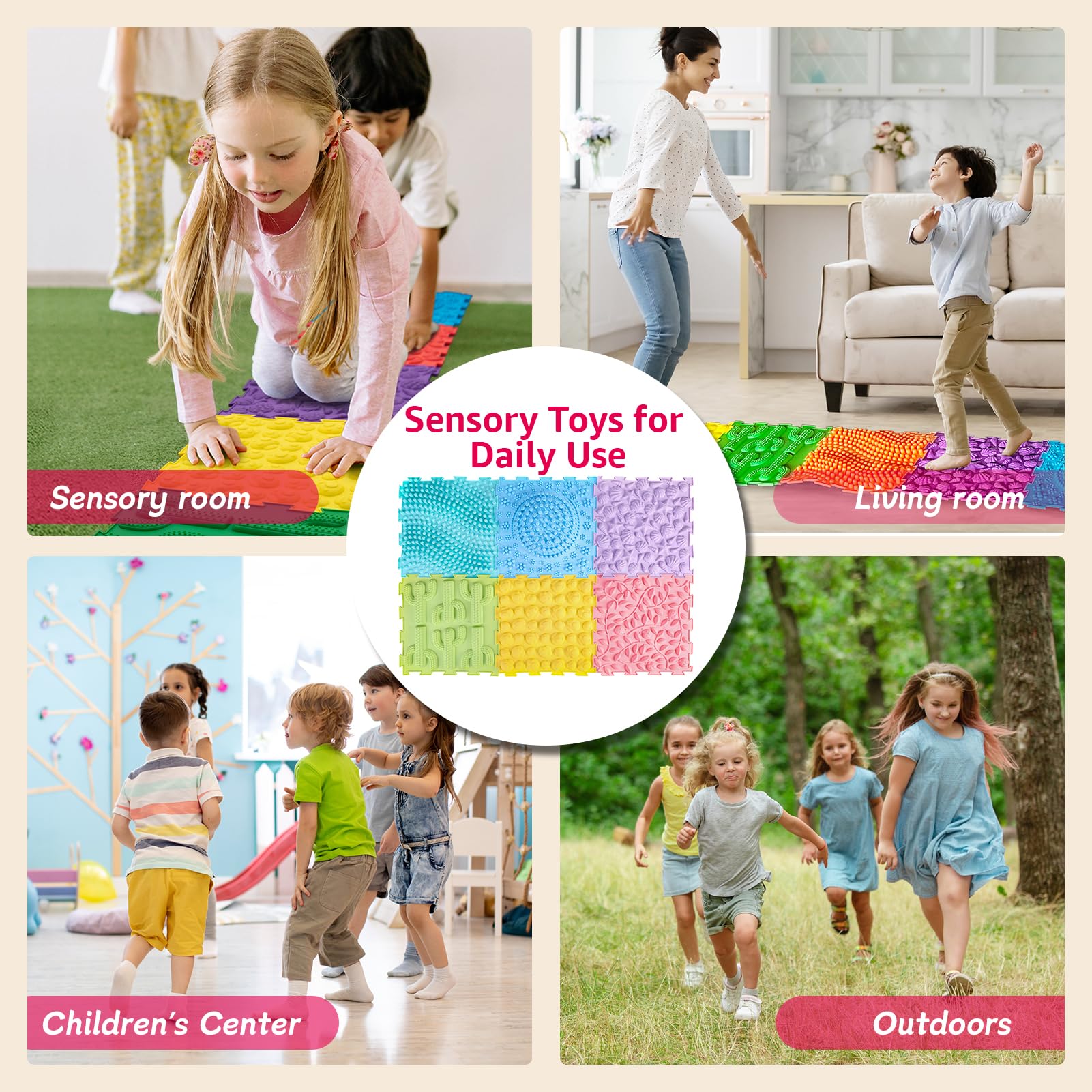 Edusense sensory mat used in a classroom setup for sensory learning