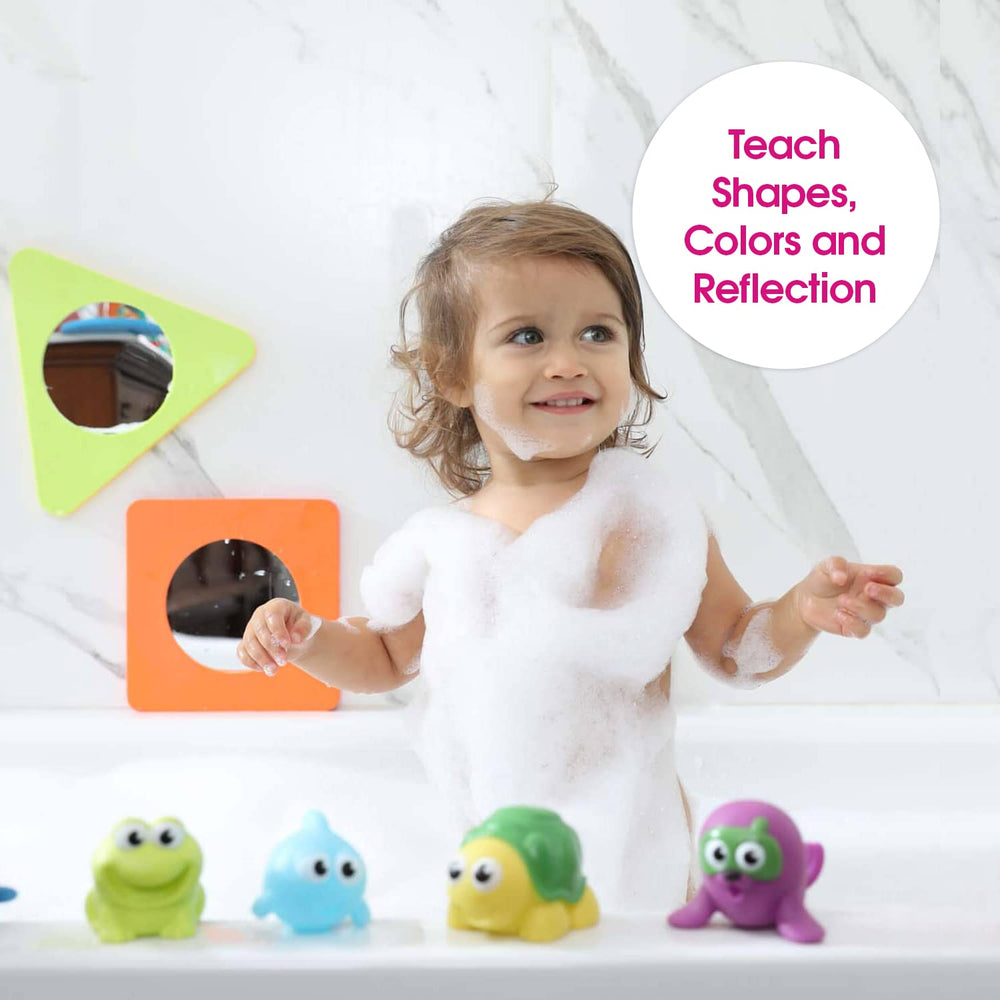 Edushape bath time mirrors encourage sensory exploration during play