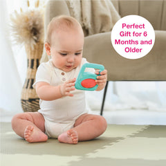 Edushape Festival baby playing with music toys boosts engagement.