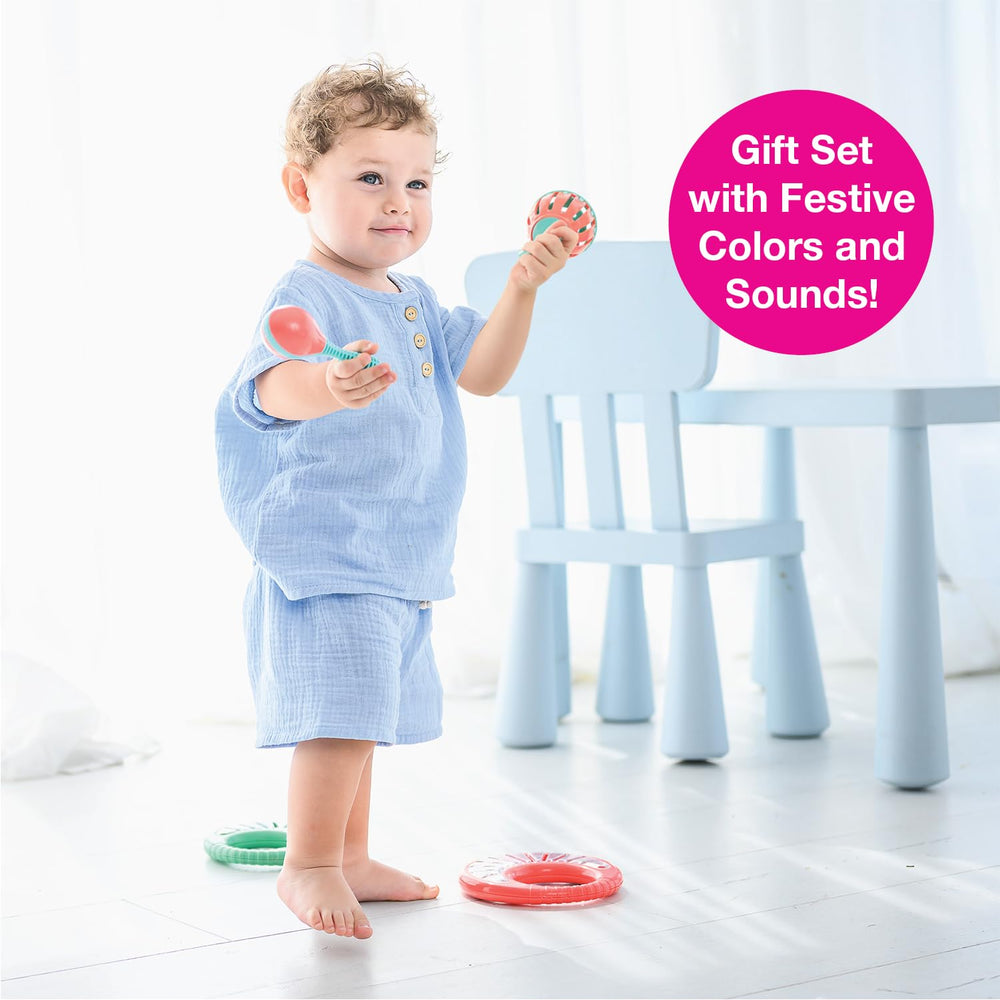 Edushape Festival bell improves auditory awareness during play.