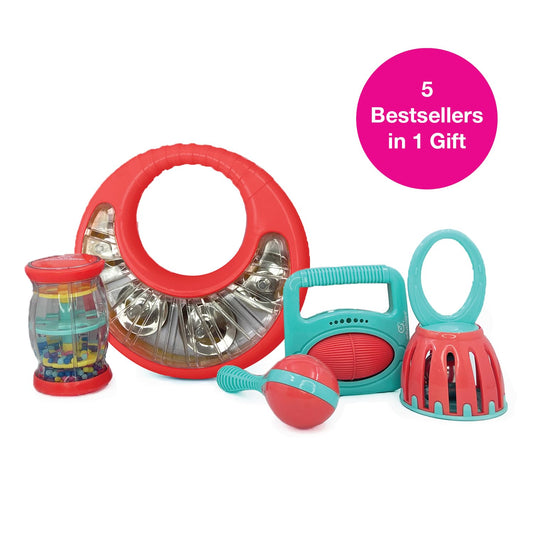 Edushape Festival crackle & roll boosts fine motor exploration.
