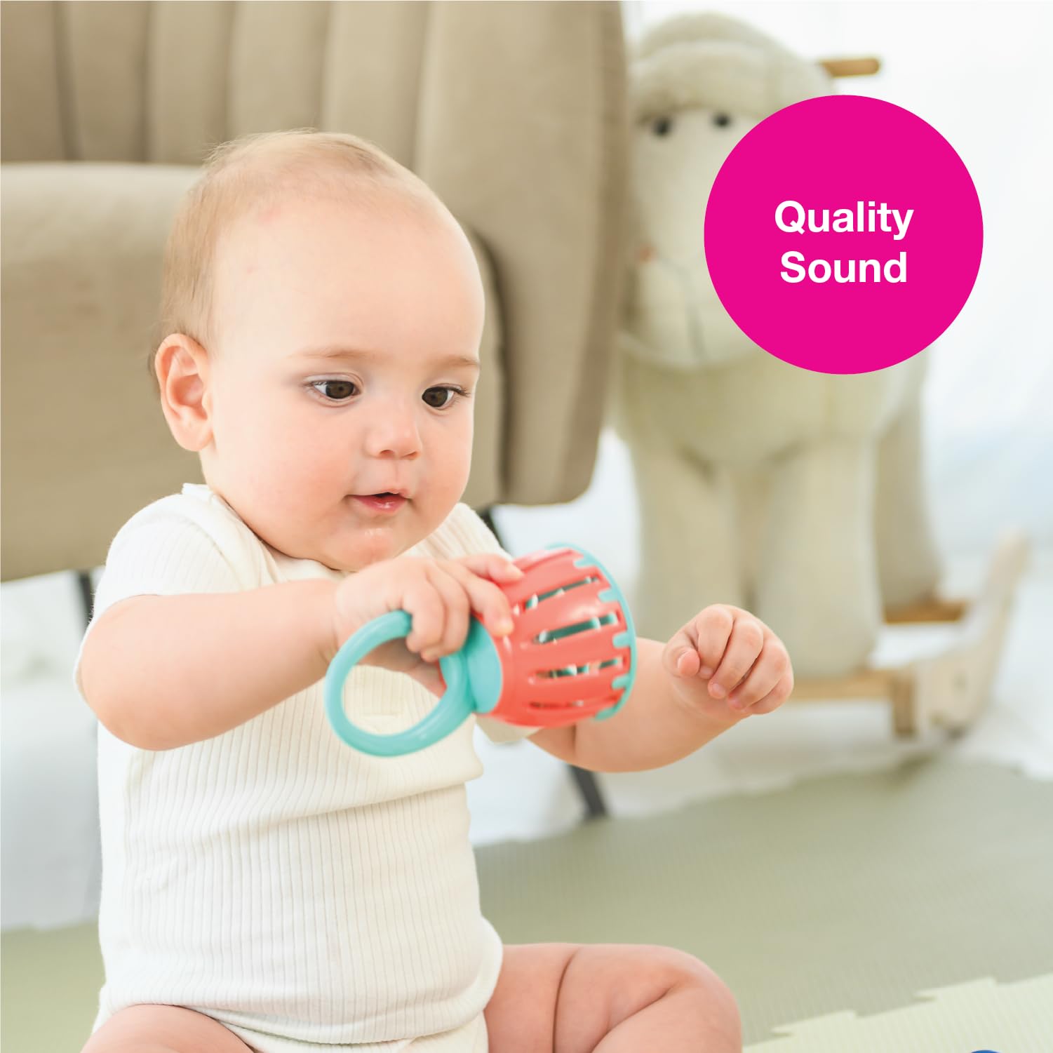 Edushape Festival tambourine encourages social interaction and rhythm.