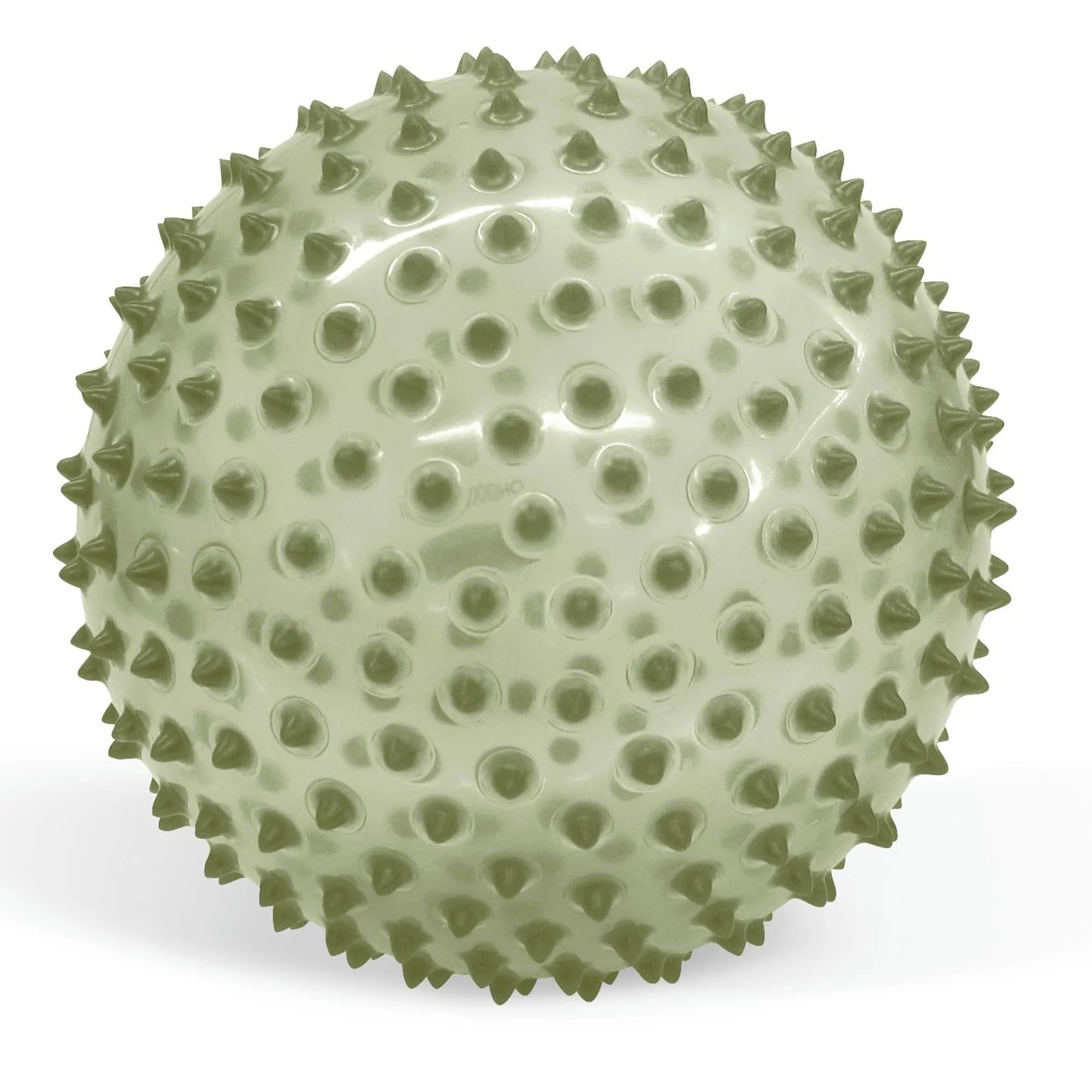 Edushape sensory ball features a built-in valve for quick reinflation.