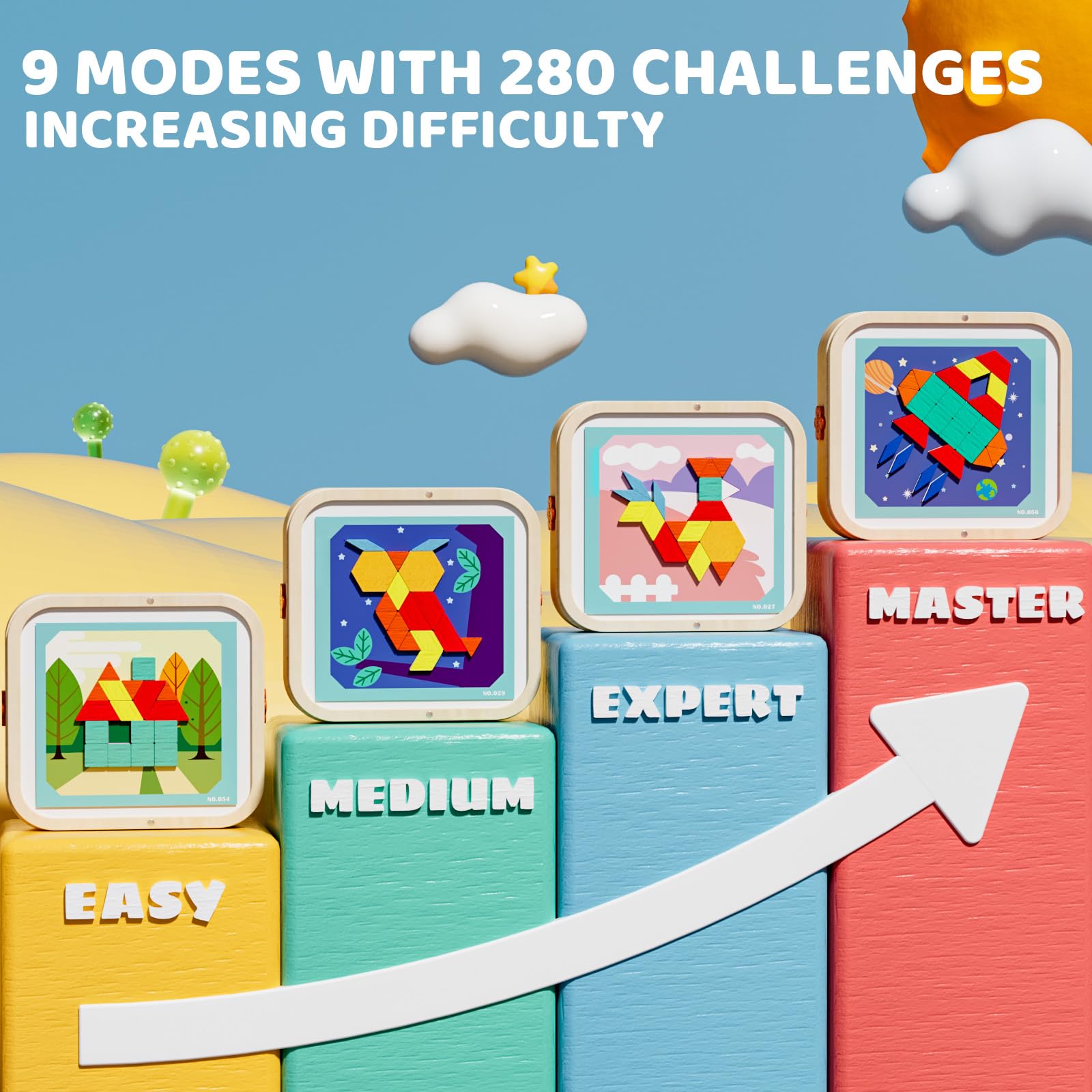 Edutree pattern cards and guide provide 142-page reference for progressive challenges