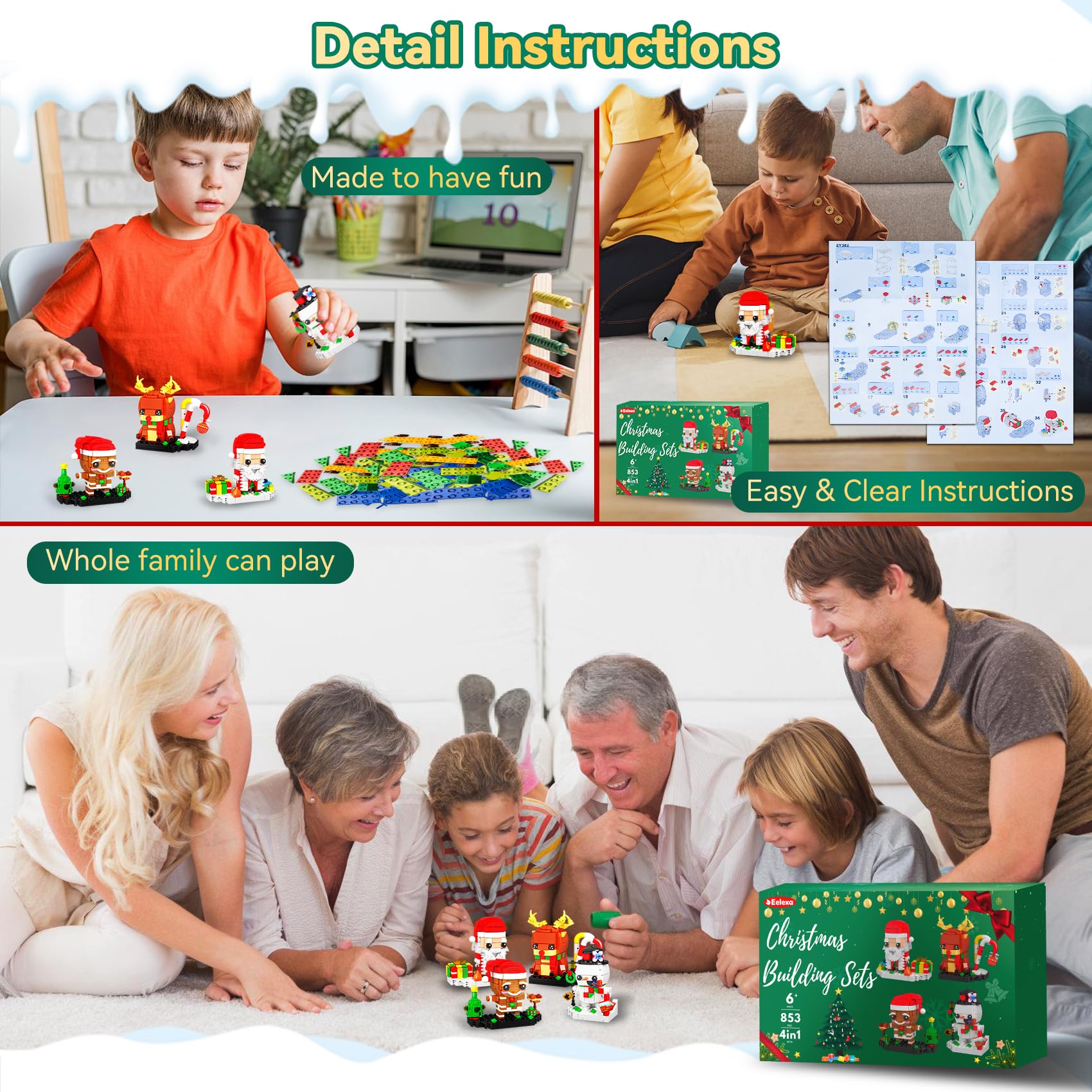 Eelexa 4-in-1 building set with step-by-step guides for confident beginners.