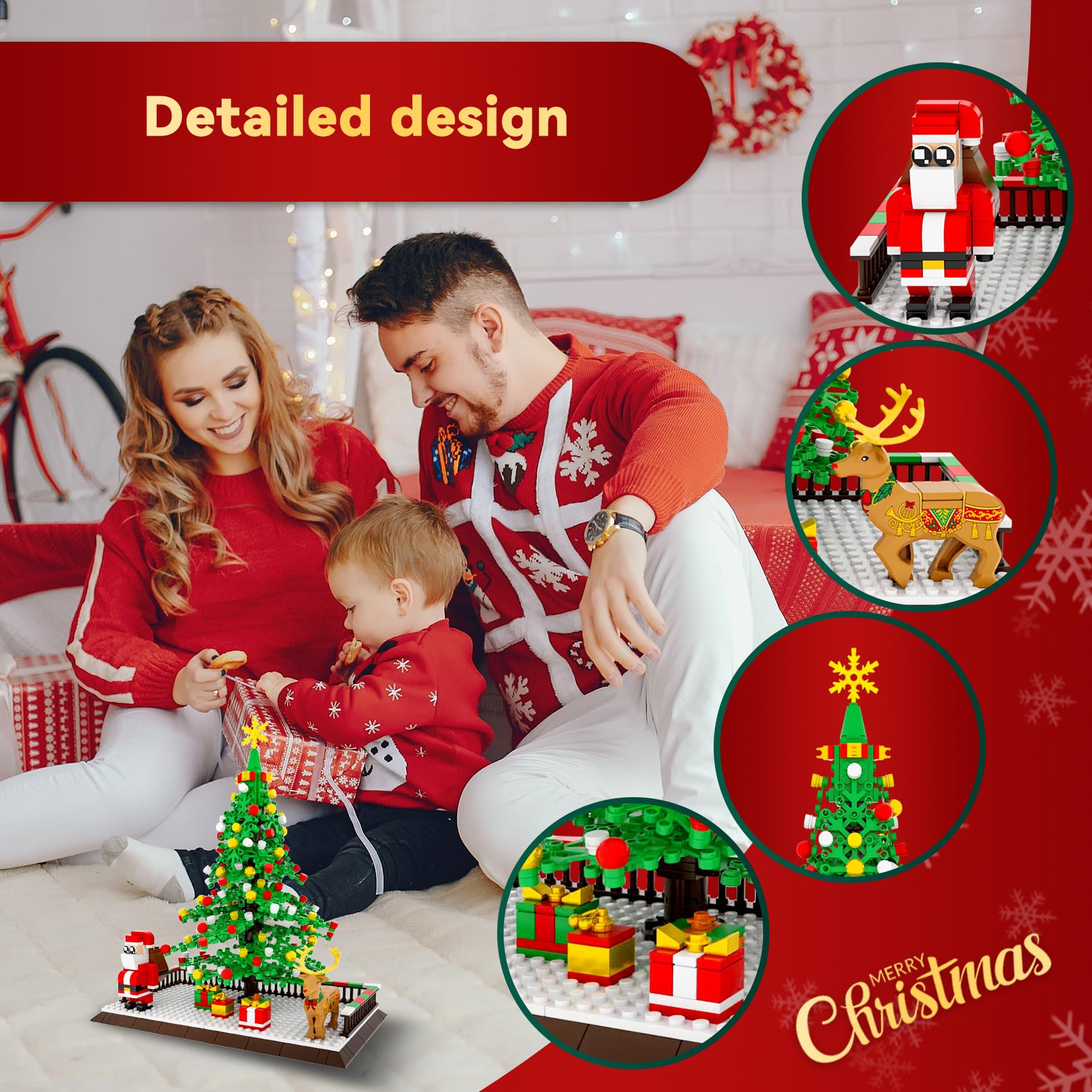 Eelexa Christmas tree assembled with color-bound instructions simplifies kid and adult crafting.
