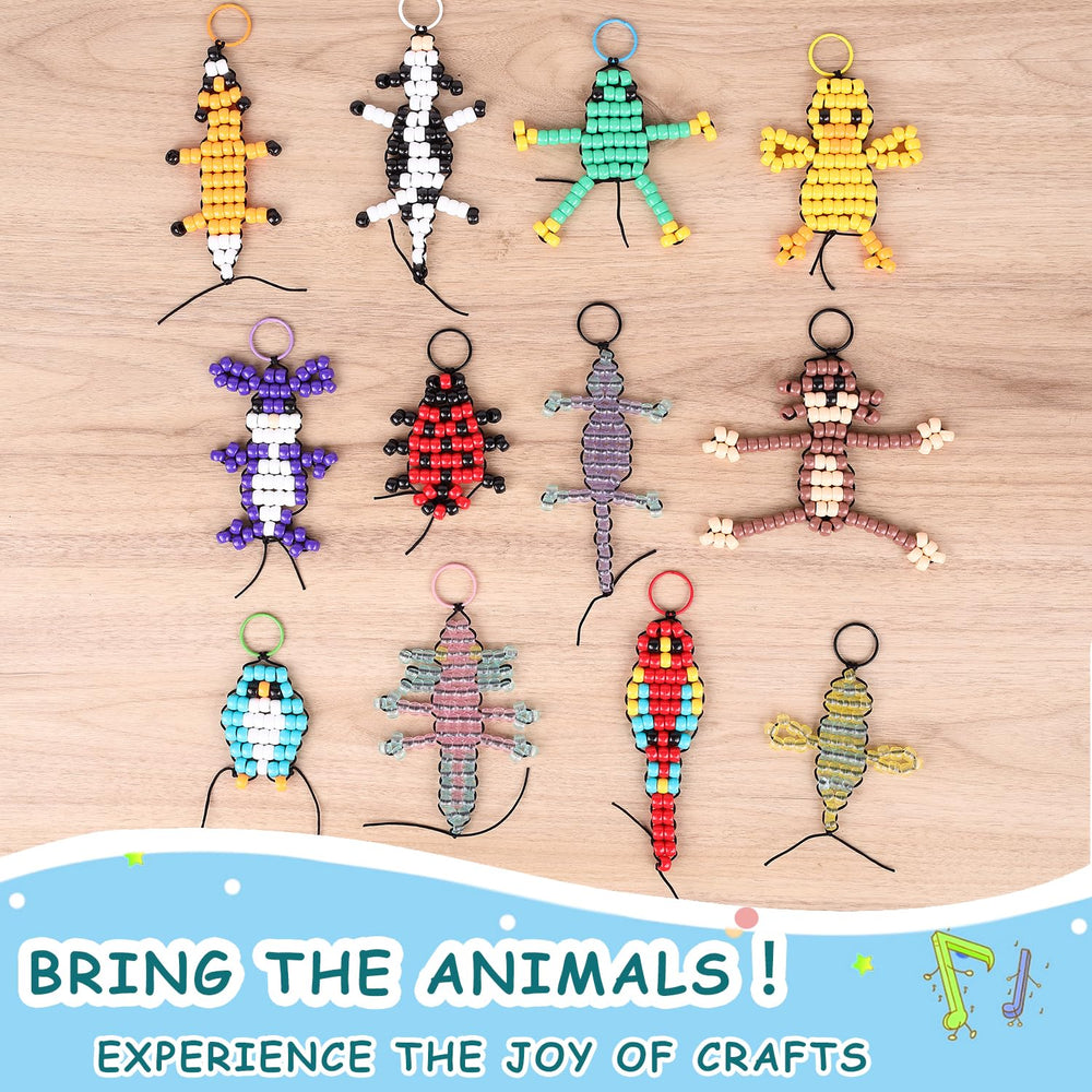Eenua bead stringing setup supports fine motor skill practice