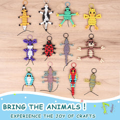 Eenua bead stringing setup supports fine motor skill practice