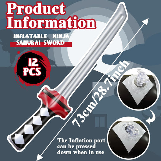 Eerrhhaq 73 cm inflatable katana sword for safe play.