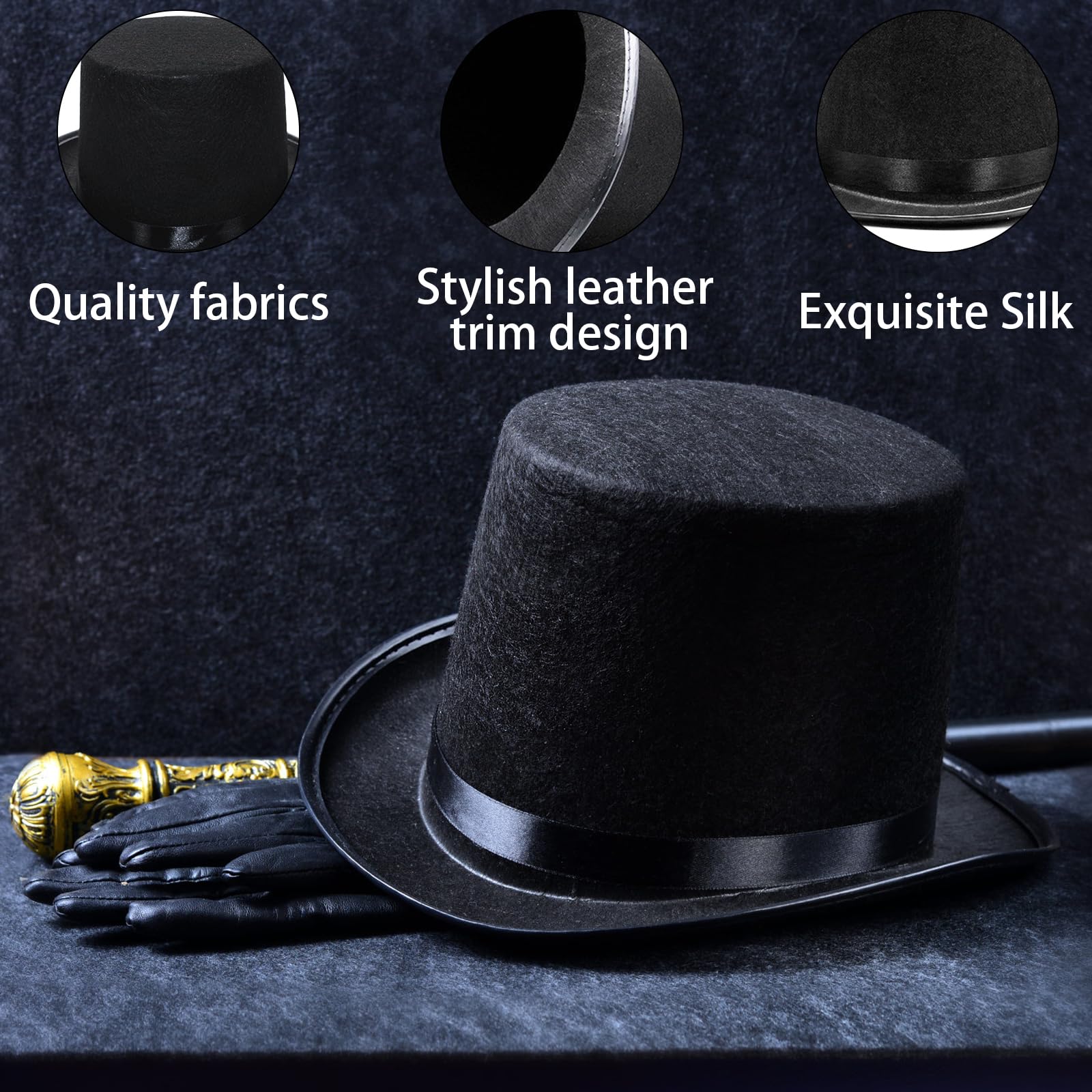 Eerrhhaq magician hat cosplay style with lightweight comfort for kids
