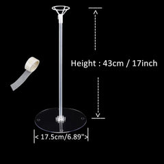 EFAY balloon sticks base closeup shows sturdy assembly for easy setup