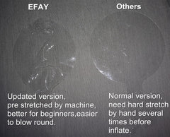 EFAY Bobo Balloons inflated to a 24-inch diameter for dramatic effect.