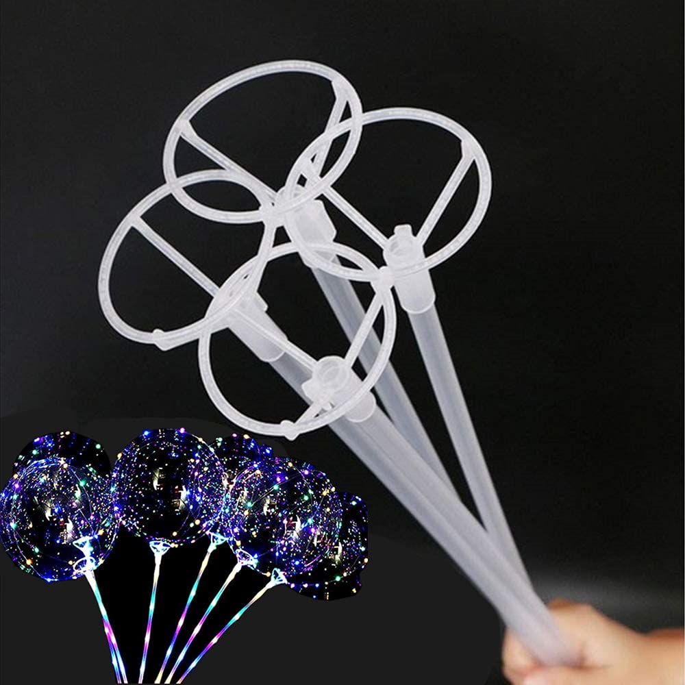 EFAY clear balloon sticks with cups for 40cm length secure large balloons