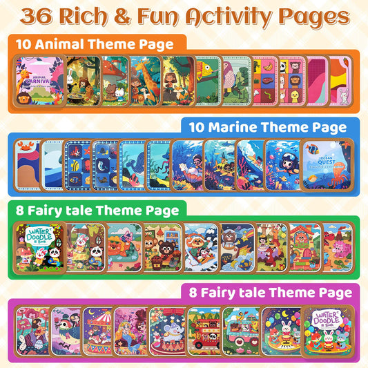 EFCRBS ocean-themed water painting page promotes color discovery with water-only painting