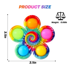 Effacera durable plastic spinner for long lasting play sessions.
