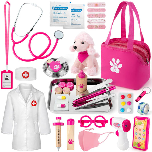 EFO SHM Doctor Kit 36-piece assembled set enables imaginative vet play