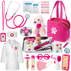 EFO SHM Doctor Kit 36-piece assembled set enables imaginative vet play