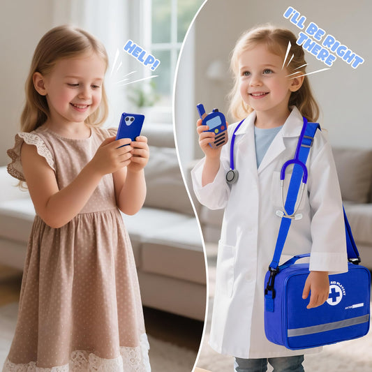 EFO SHM Doctor Kit kid-friendly thermometer for easy temperature checks during pretend visits.