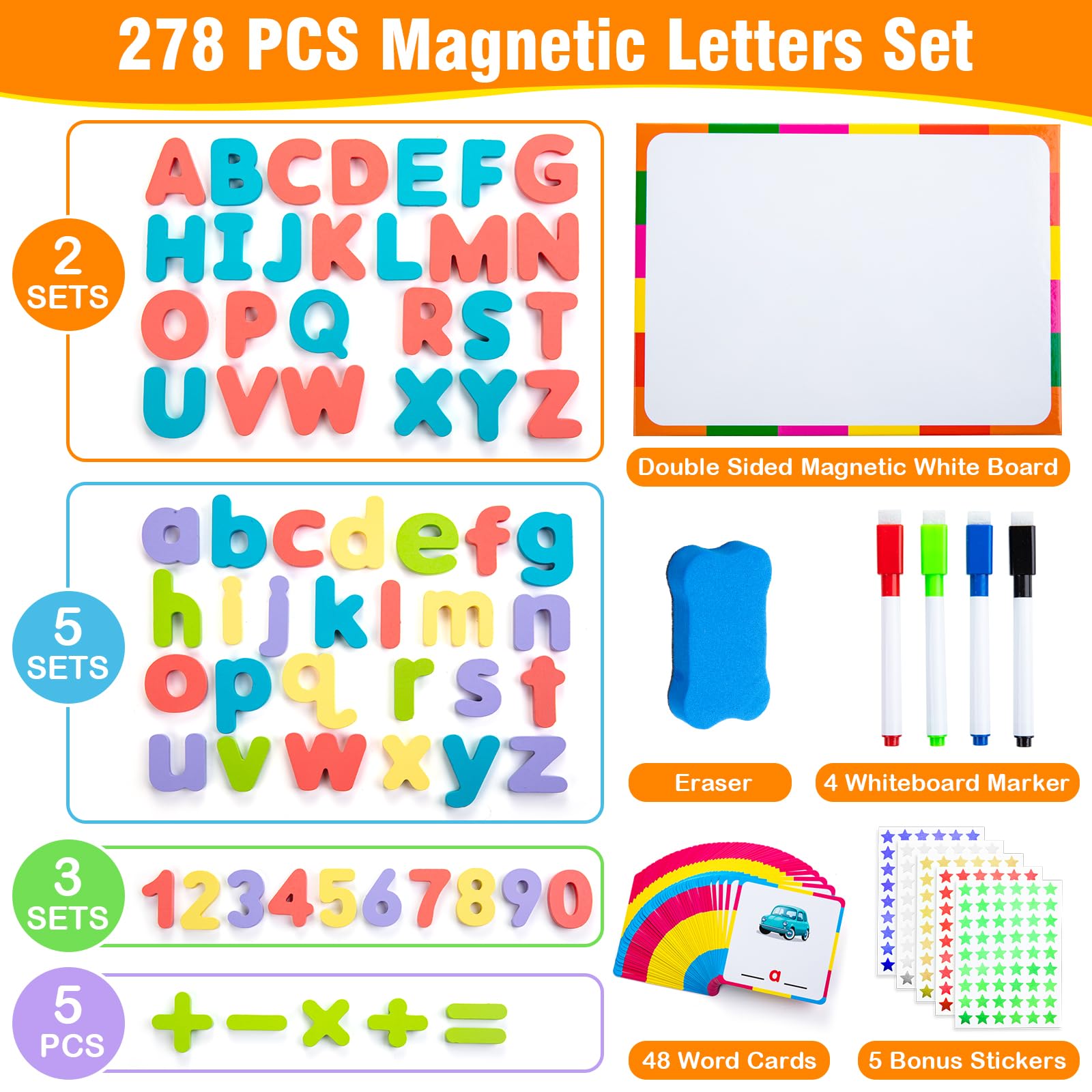 EFO SHM double-sided magnetic writing board for practicing letters and numbers
