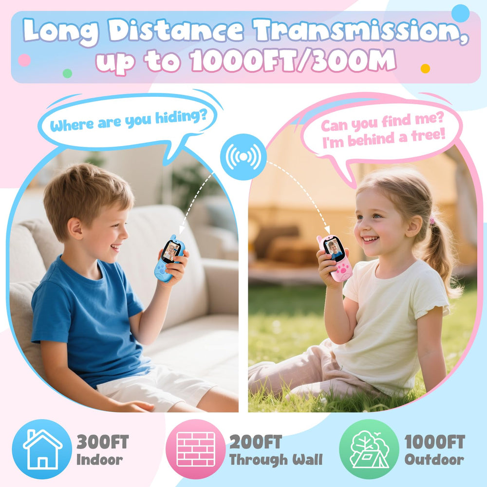 EFO SHM walkie talkies IPS display for clear viewing during play