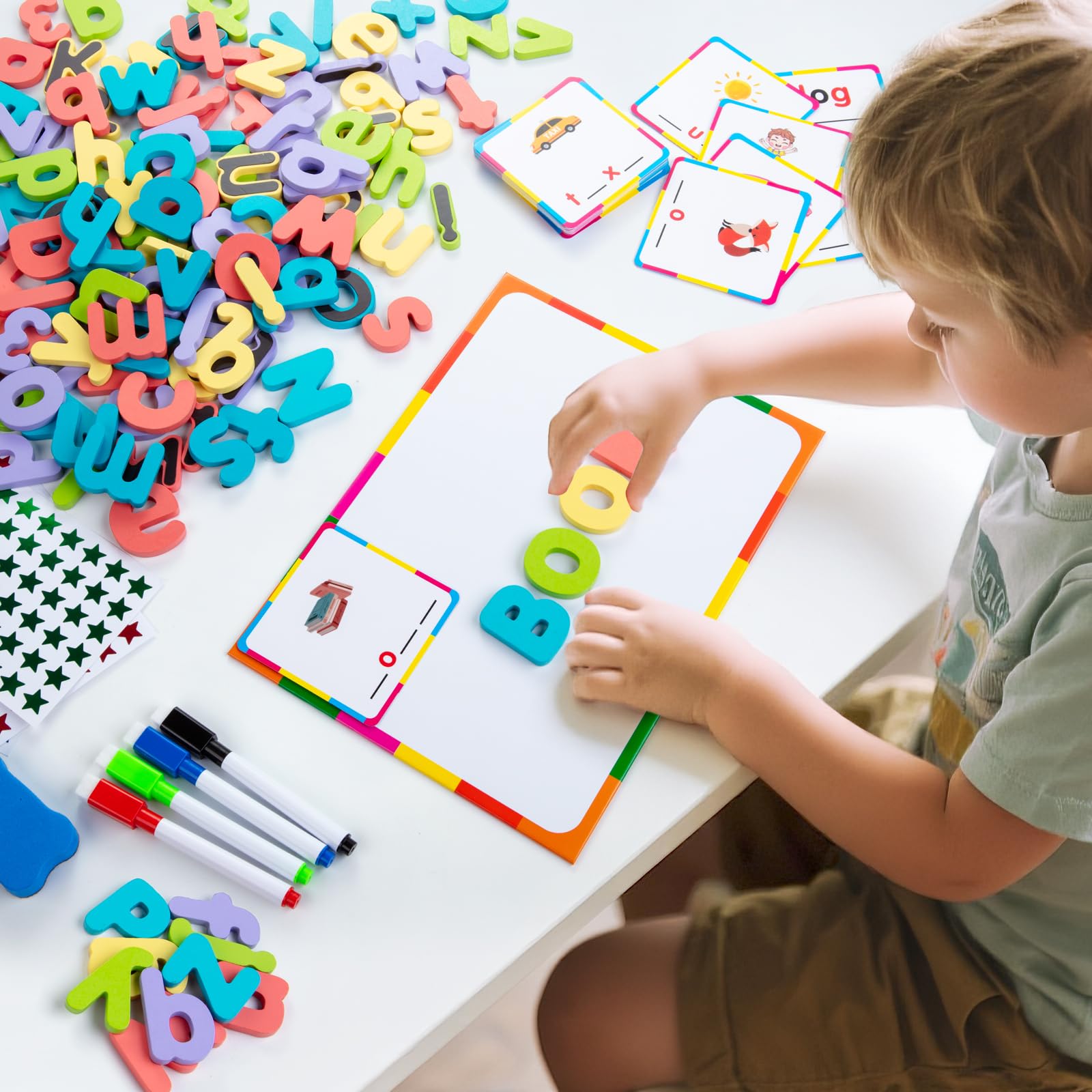 Word cards included with EFO SHM magnets to expand vocabulary