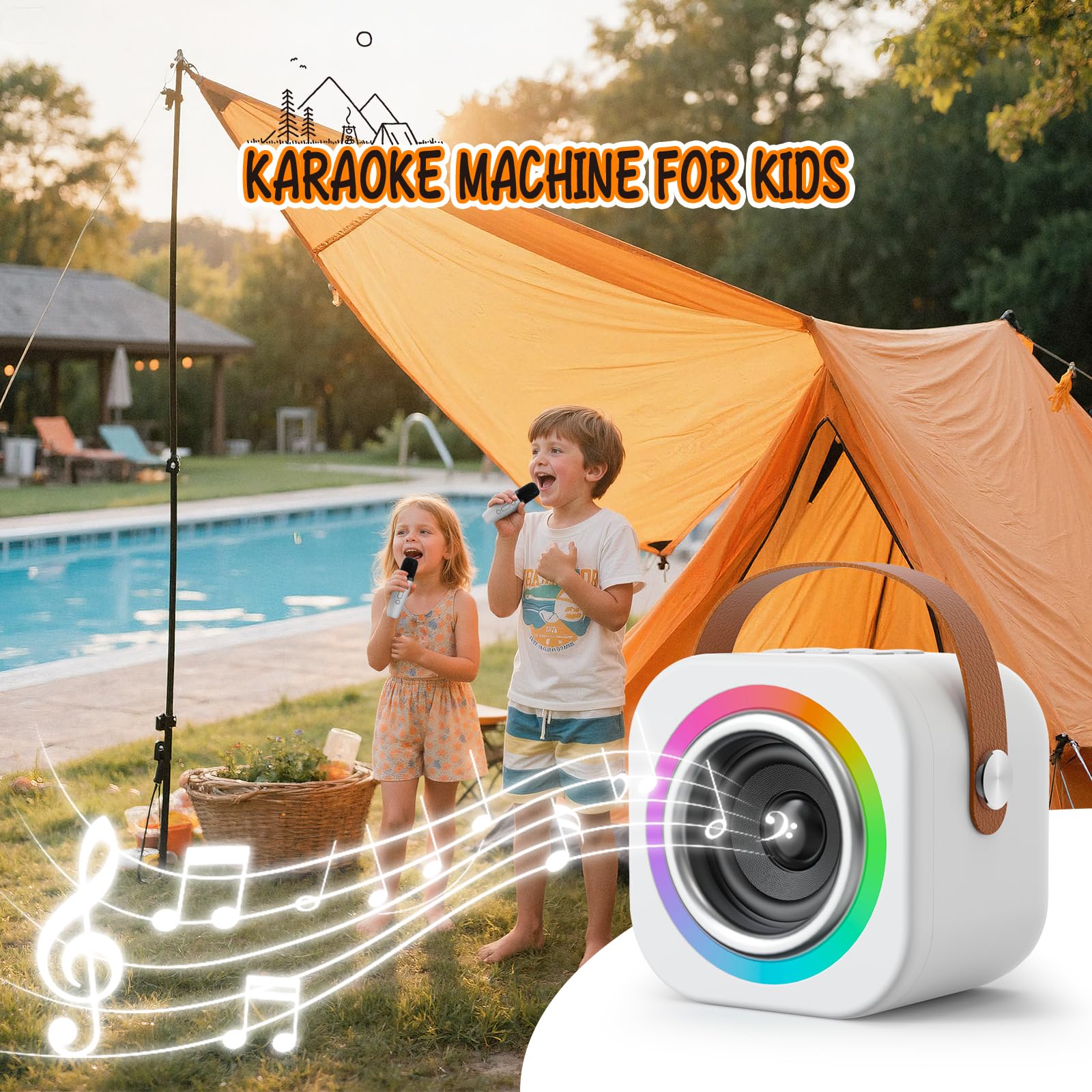 EGivwcvic kids singing session showcasing safe durable toy for ages 3-12