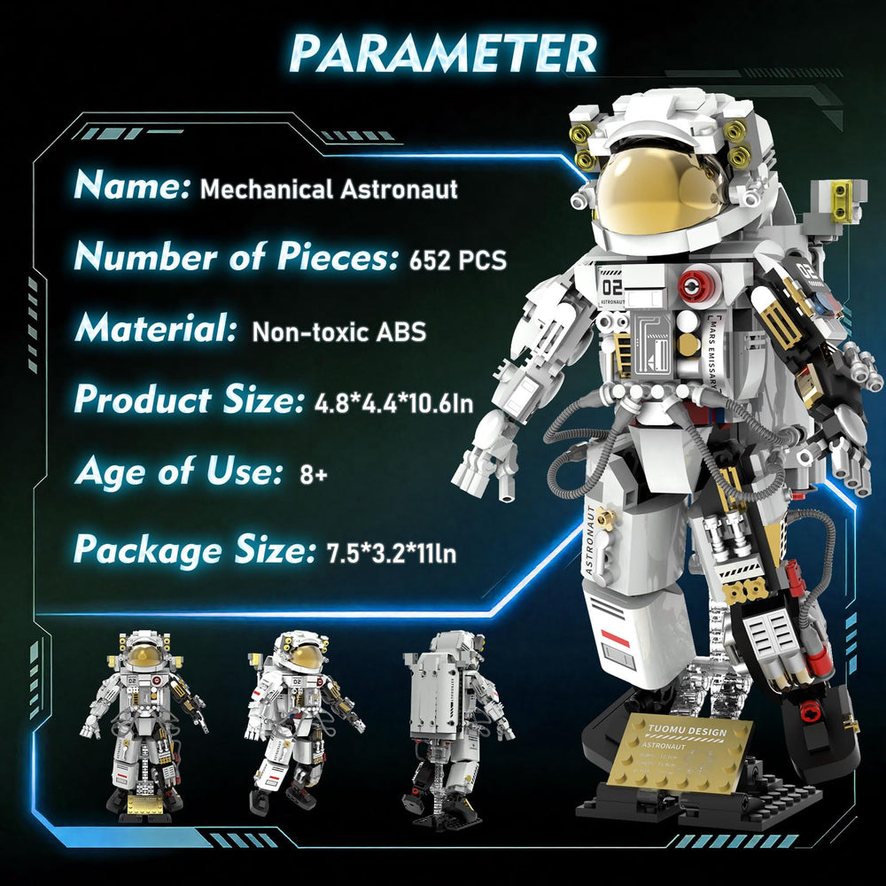 EHACRRT Collectible astronaut model ideal for desk or shelf display