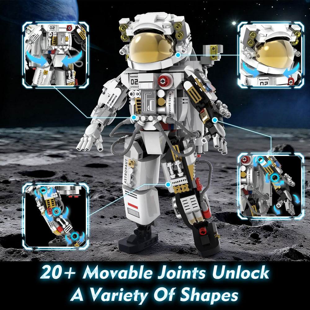 EHACRRT Removable spacewalk base allows dynamic posing