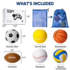 EH.DT mini foam volleyball — soft surface for safe beach or indoor games.
