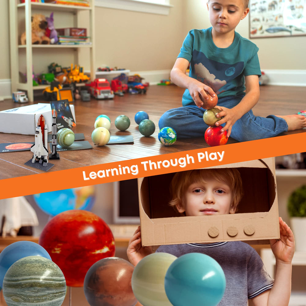 EH.DT Planets for Kids Mercury ball supports tactile planet exploration.