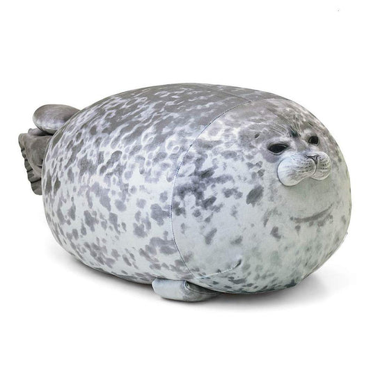 EHOTONG Cute Blob Seal Pillow front view, cozy cuddle companion for naps and TV time.