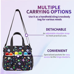 EHRGK Bingo Bag with dedicated dauber slots keeping accessories organized