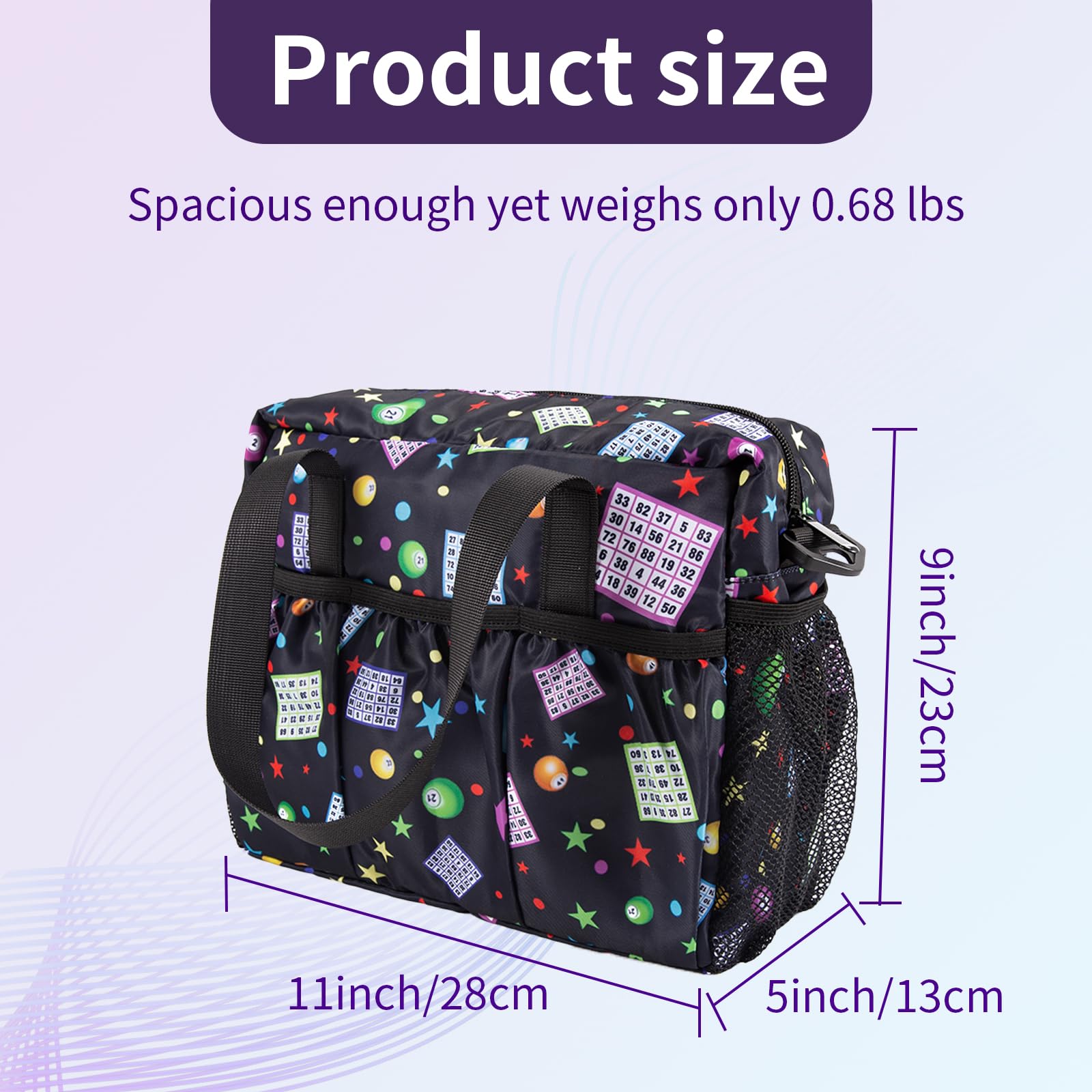 EHRGK Bingo Bag featuring water-resistant fabric protection during rainy bingo nights