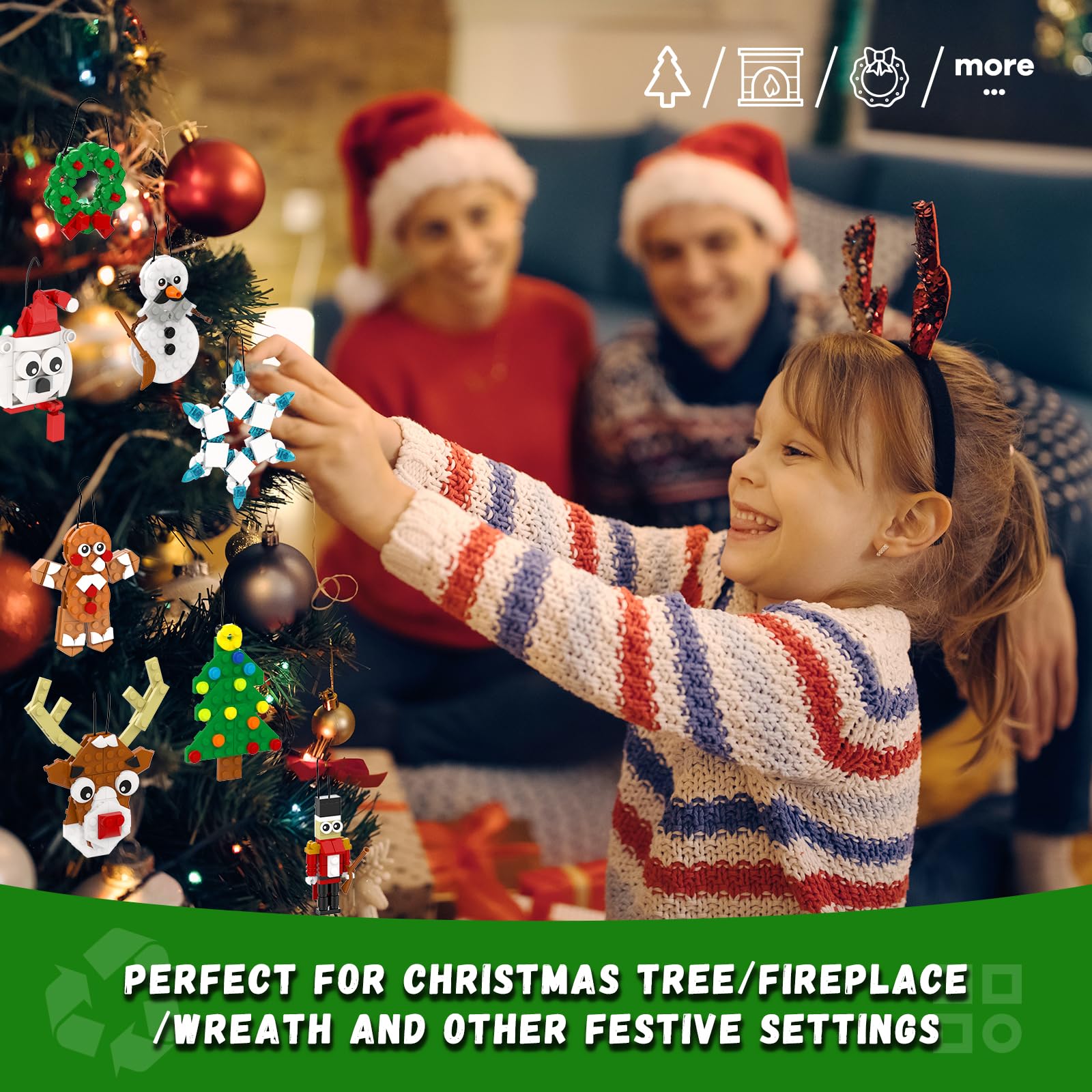 EIAVURPE Christmas Tree ornament enhances your tree decor