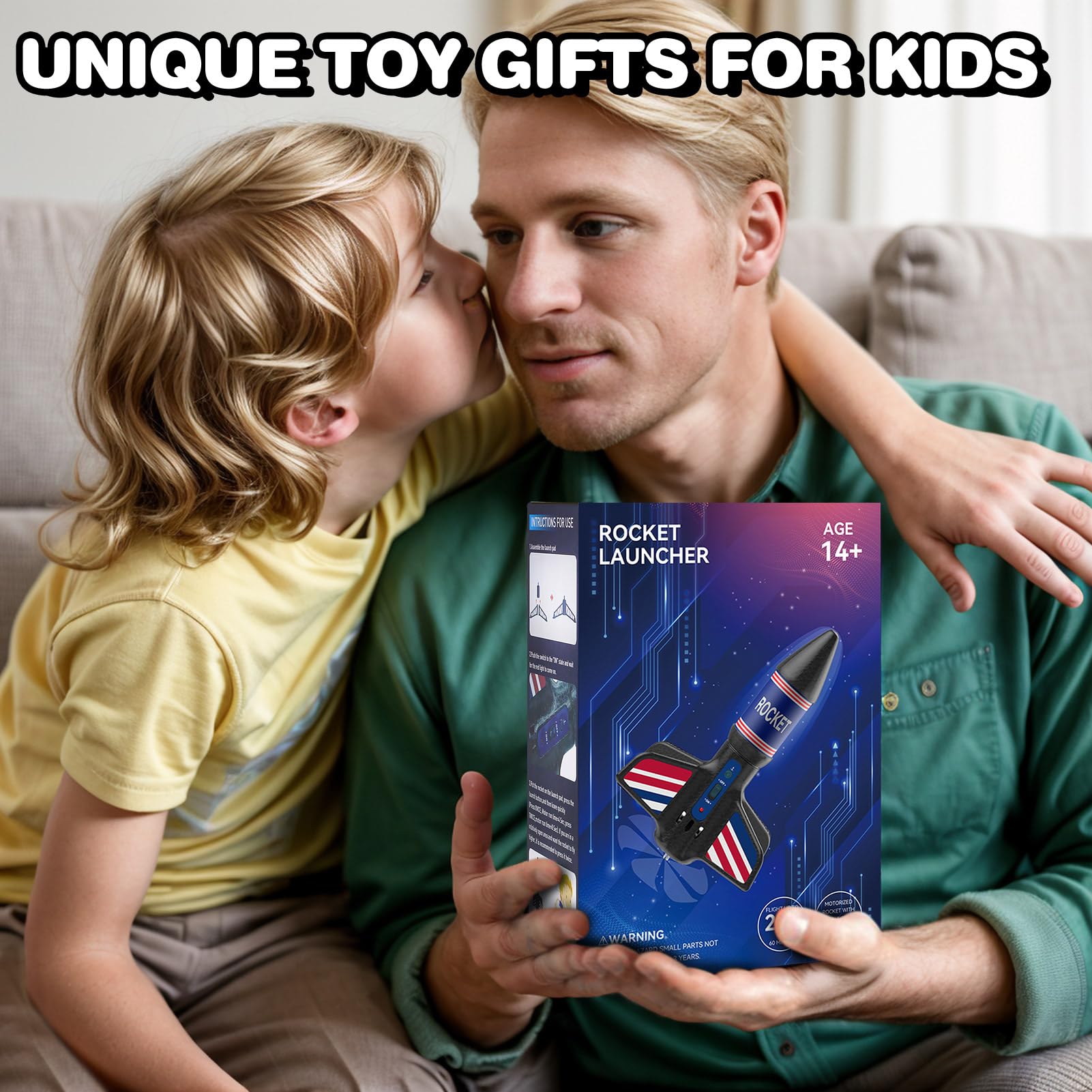 Eieymct rocket launcher combines science and play as an educational toy.