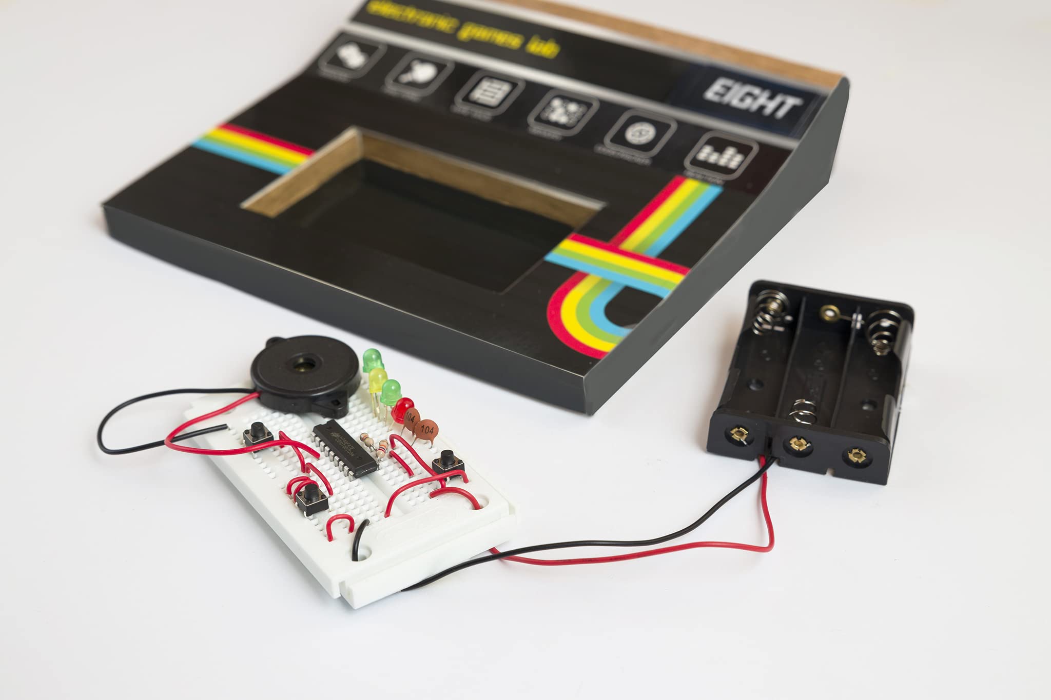 Eight Advent Calendar Electronic Games manual guide supports easy step-by-step construction
