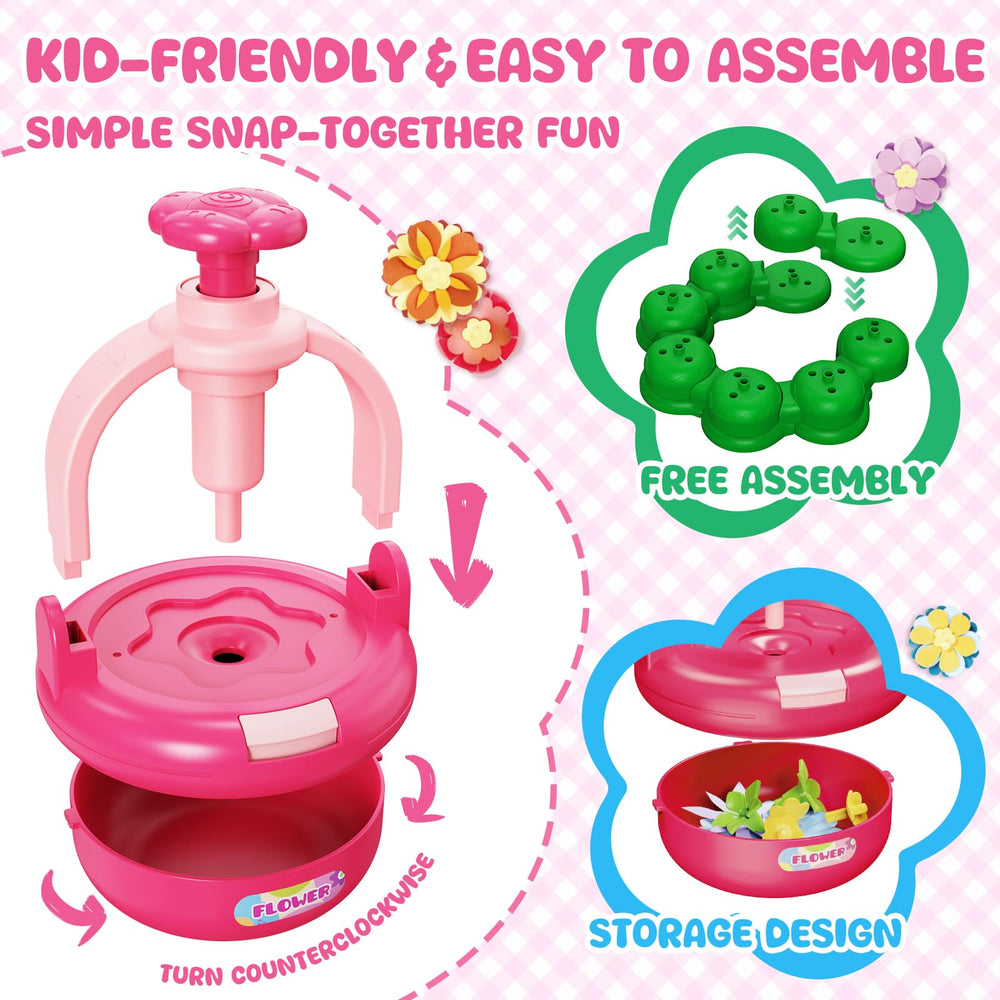 Einailvk flower-making machine enables easy assembly without tools.