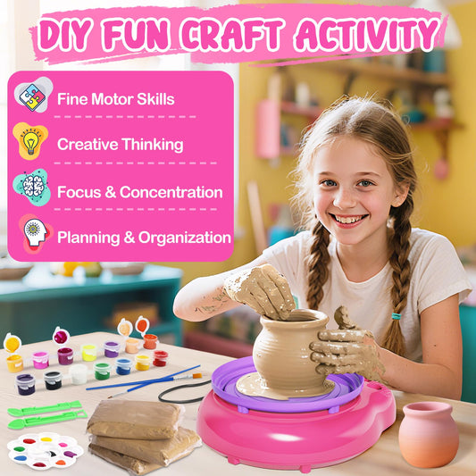 Einailvk pottery wheel colors and clay ready for vibrant designs