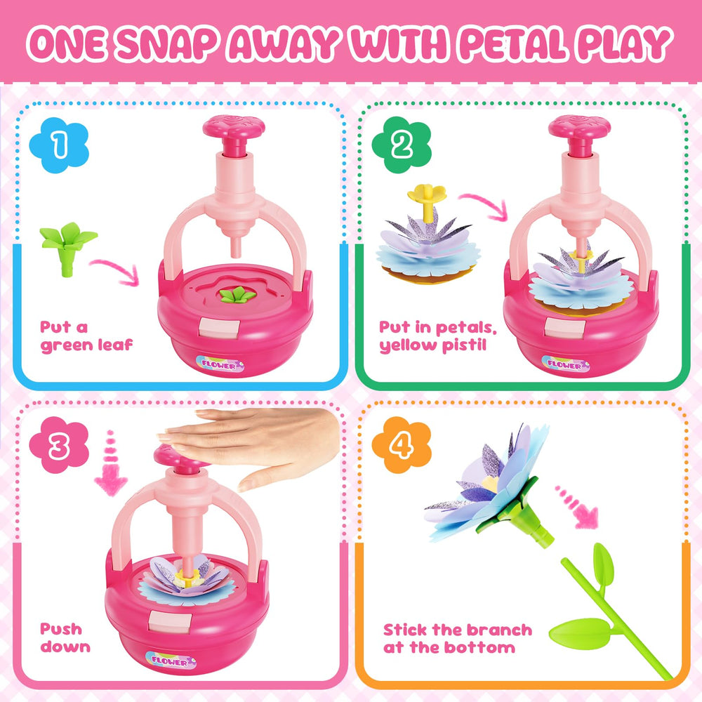 Einailvk storage gift case keeps completed bouquets neatly organized.