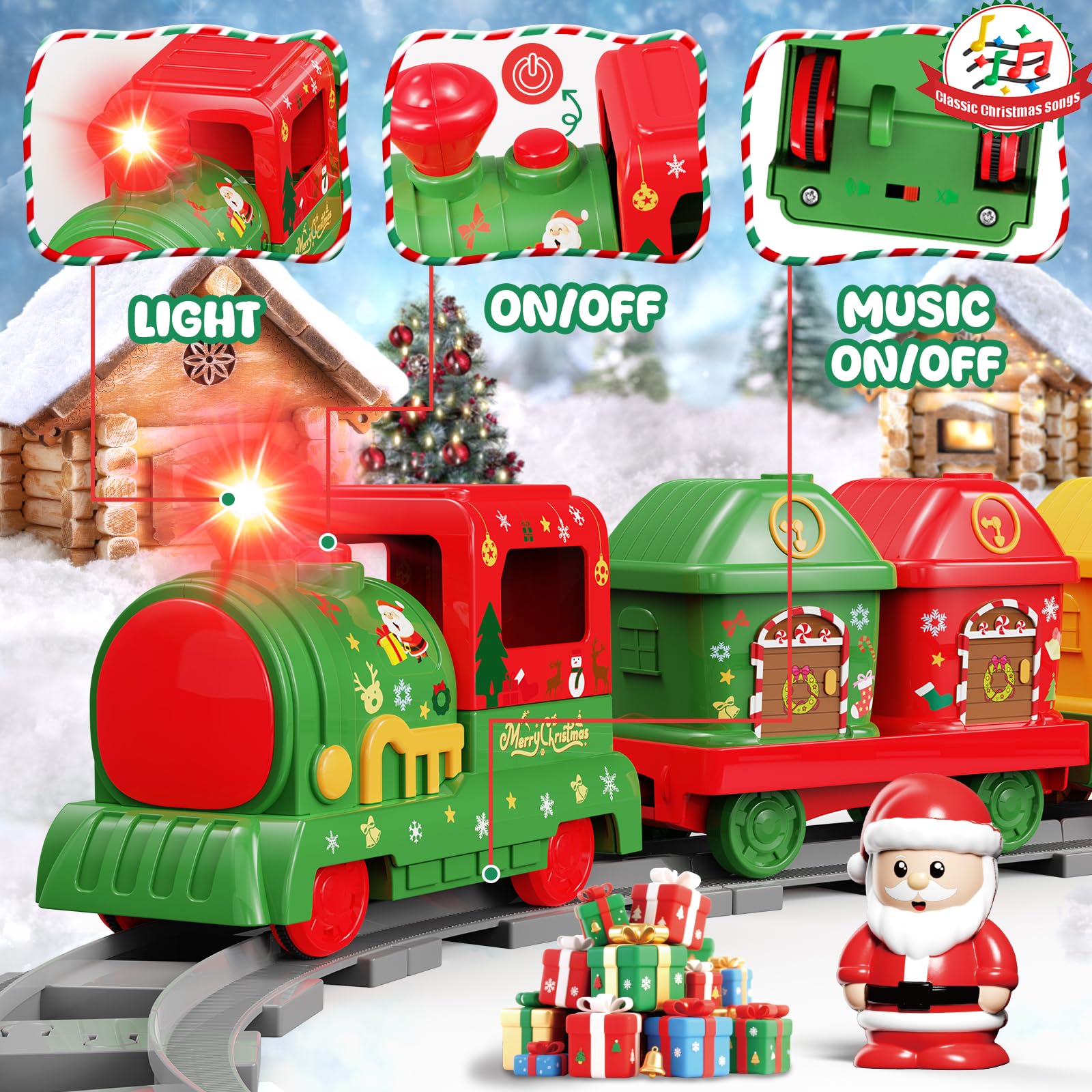 Einailvk Christmas barns with finger puppets support storytelling and role play