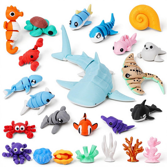 Eisfiel Whale Shark figurine with poseable joints for immersive ocean play.