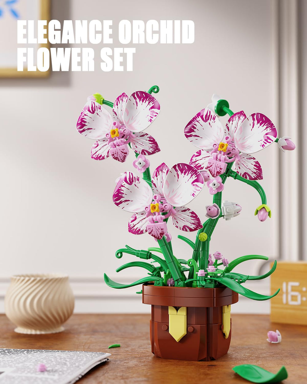 EITOLNR orchid bloom detail highlights delicate purple petals and color.
